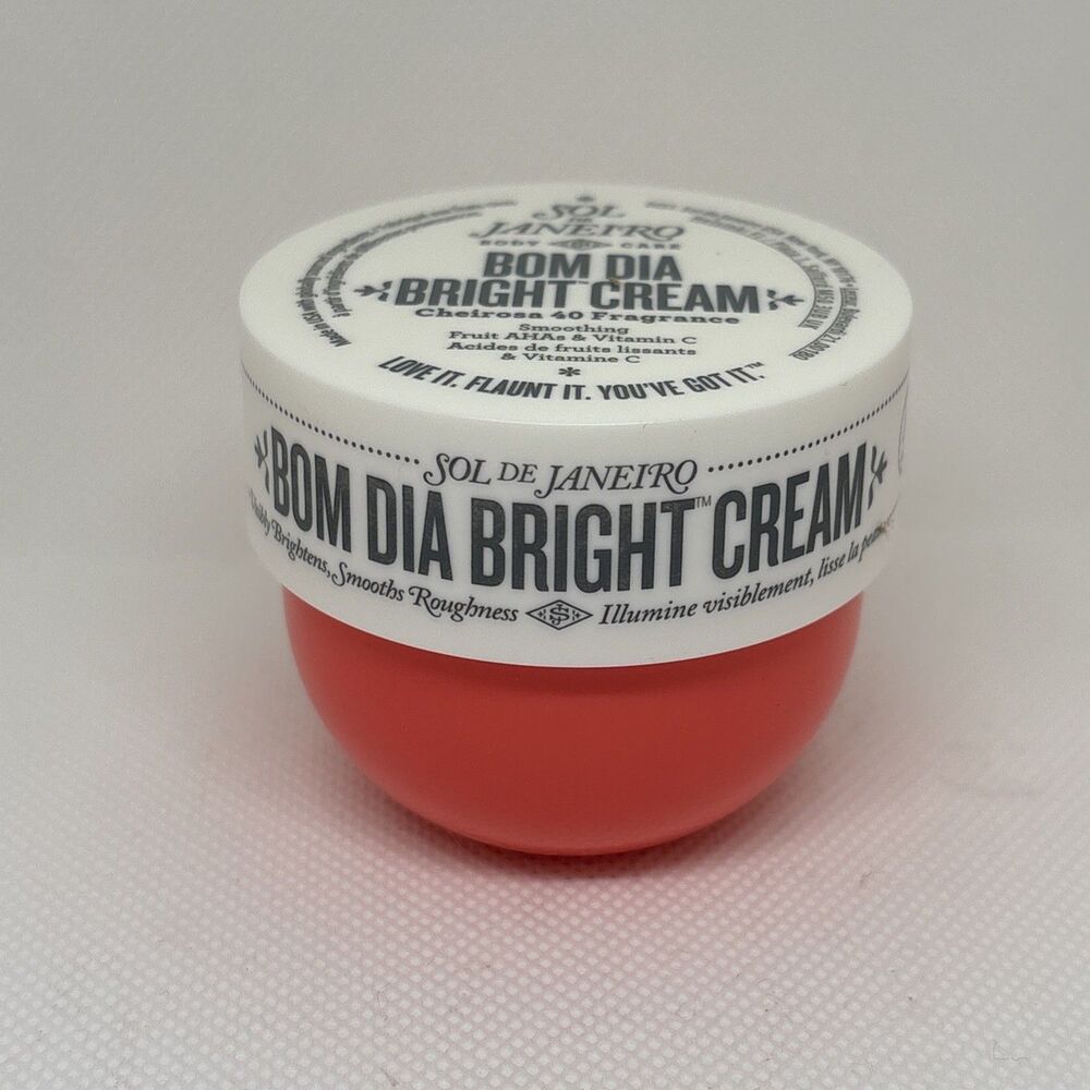 SOL DE JANEIRO ~ BOM DIA BRIGHT CREAM ~ CHEIROSA 40 - 1.7oz Travel NWOB Sealed